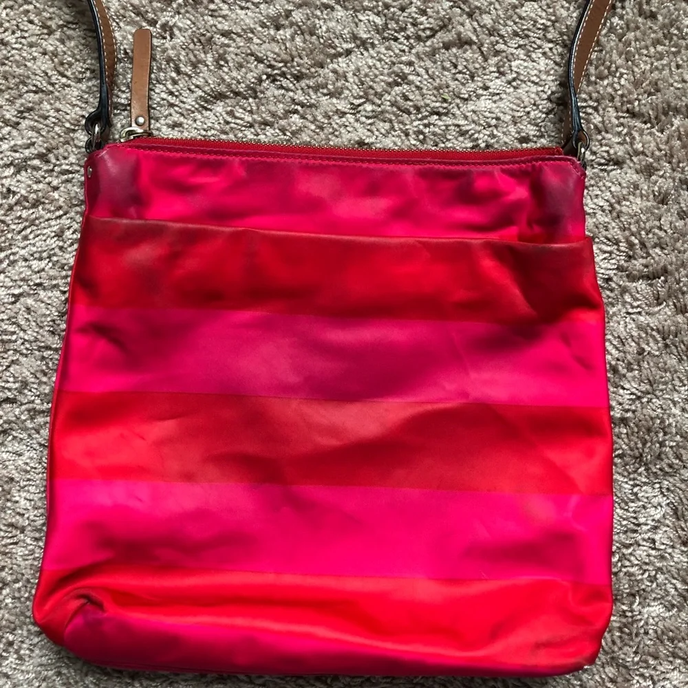 kate spade Hot Pink and Brown Crossbody Bag